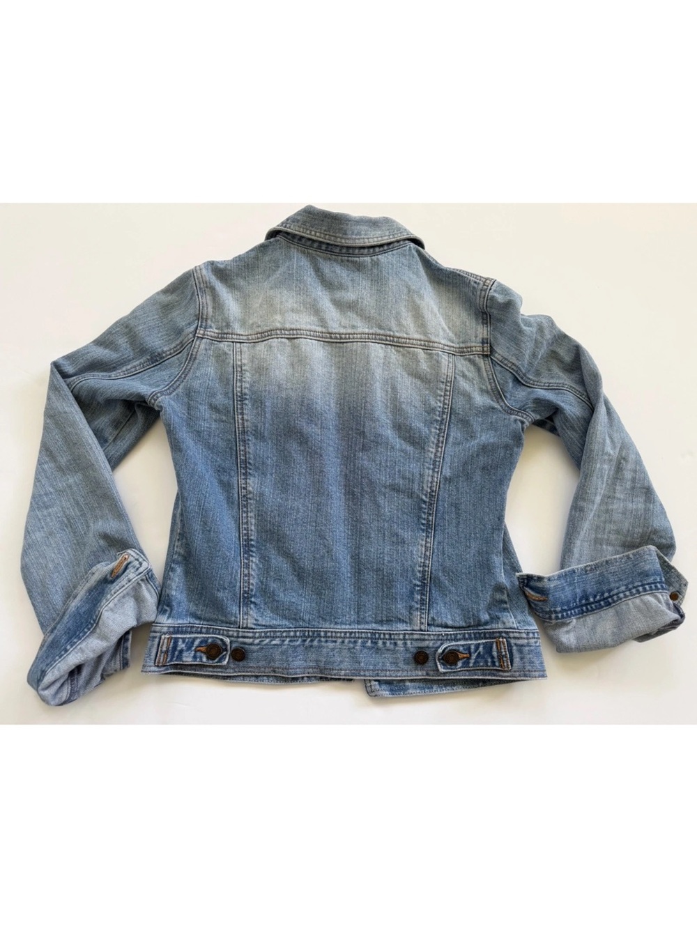 Hollister Surf 1972 Women's Cute Light Wash Short denim Jean Jacket Size M - Picture 3 of 7